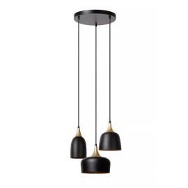CHAYANNE piekarama lampa Ø30 cm 3 x 10 W E14 melna (Lucide)