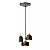 CHAYANNE piekarama lampa Ø30 cm 3 x 10 W E14 melna (Lucide)
