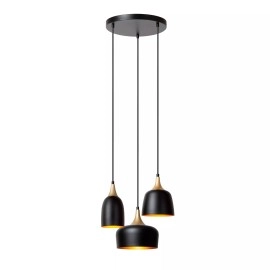 CHAYANNE piekarama lampa Ø30 cm 3 x 10 W E14 melna (Lucide)