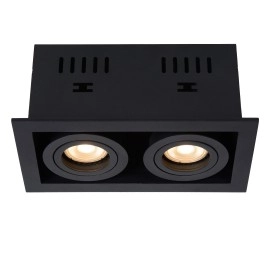 CHIMNEY iebūvējamais prožektors 2xGU10 melna (Lucide)