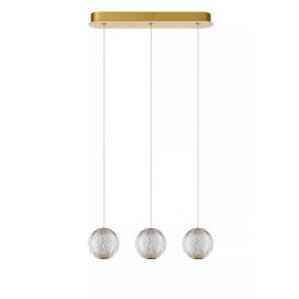 CINTRA piekaramā lampa LED 3x4,7 W 2700 K 48 cm caurspīdīga (Lucide)