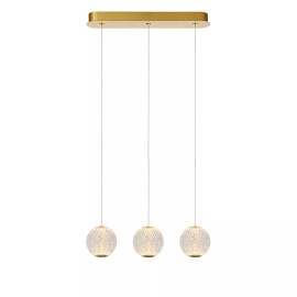 CINTRA piekaramā lampa LED 3x4,7 W 2700 K 48 cm caurspīdīga (Lucide)