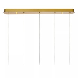 CINTRA piekaramā lampa LED 5x4,7 W 2700 K 84 cm caurspīdīga (Lucide)