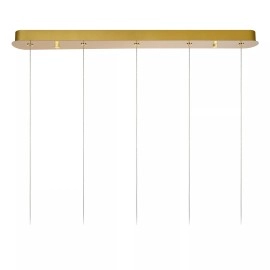 CINTRA piekaramā lampa LED 5x4,7 W 2700 K 84 cm caurspīdīga (Lucide)