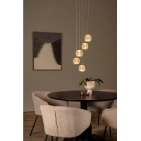 CINTRA piekaramā lampa LED 5x4,7 W 2700 K Ø32 cm caurspīdīga (Lucide)