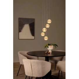 CINTRA piekaramā lampa LED 5x4,7 W 2700 K Ø32 cm caurspīdīga (Lucide)