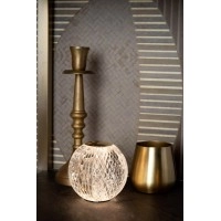 CINTRA uzlādējama galda lampa LED 1x1,5 W 2700 K Ø9 cm caurspīdīga (Lucide)