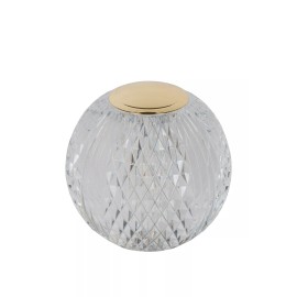 CINTRA uzlādējama galda lampa LED 1x2 W 2700 K Ø11 cm caurspīdīga (Lucide)