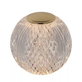 CINTRA uzlādējama galda lampa LED 1x2 W 2700 K Ø11 cm caurspīdīga (Lucide)