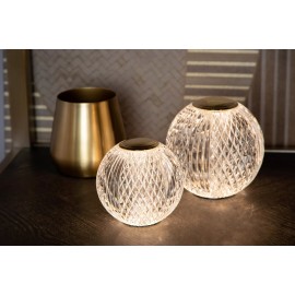 CINTRA uzlādējama galda lampa LED 1x1,5 W 3000 K Ø9 cm caurspīdīga (Lucide)