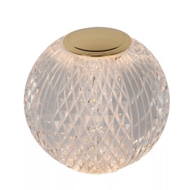 CINTRA uzlādējama galda lampa LED 1x1,5 W 3000 K Ø9 cm caurspīdīga (Lucide)