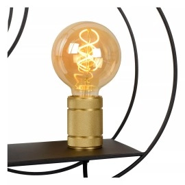 CIRCLE sienas lampa 1xE27 melna (Lucide)