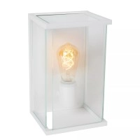 CLAIRE — āra sienas lampa, 1xE27, 15W, IP54, Metal, balta (Lucide)