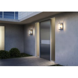 CLAIRE — āra sienas lampa, 1xE27, 15W, IP54, antracīta (Lucide)