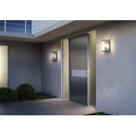 CLAIRE — āra sienas lampa, 1xE27, 15W, IP54, antracīta (Lucide)