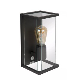 CLAIRE — āra sienas lampa, 1xE27, 15W, IP54, antracīta (Lucide)