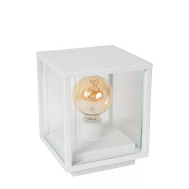 CLAIRE — āra stabiņš, 1xE27, 15W, IP54, balta (Lucide)