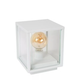 CLAIRE — āra stabiņš, 1xE27, 15W, IP54, balta (Lucide)