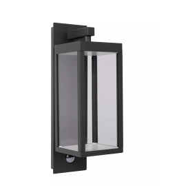 CLAIRETTE LED āra sienas lampa ar kustības un krēslas sensoru 1 × 13 W 3000K antracīta (Lucide)