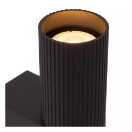 CLUBS sienas spot gaismeklis 2xGU10 melns