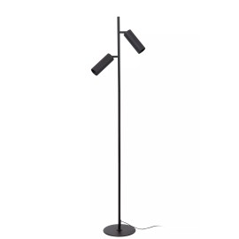 CLUBS stāvlampa 2xGU10 melna