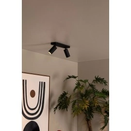 CLUBS griestu spot gaismeklis 2xGU10 melns