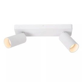 CLUBS griestu spot gaismeklis 2xGU10 balts