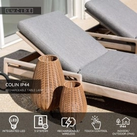 COLIN — āra galda lampa, LED, dimmējama, 3W, dabīgā (Lucide)