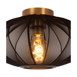 CORINA griestu lampa Ø40 cm 1xE27 melna (Lucide)