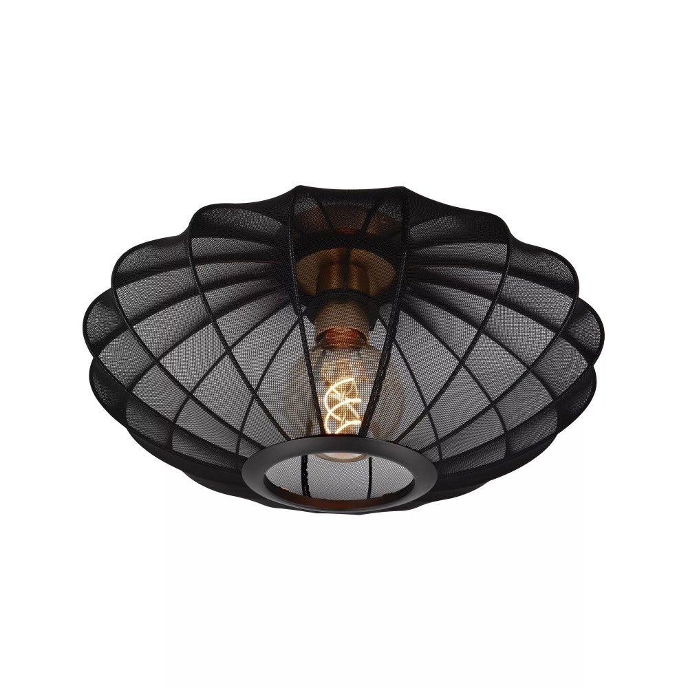 CORINA griestu lampa Ø40 cm 1xE27 melna (Lucide)