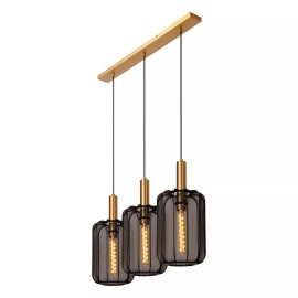 CORINA piekaramā lampa 3xE27 melna (Lucide)