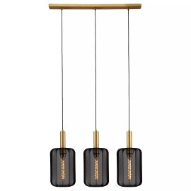 CORINA piekaramā lampa 3xE27 melna (Lucide)