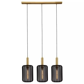 CORINA piekaramā lampa 3xE27 melna (Lucide)