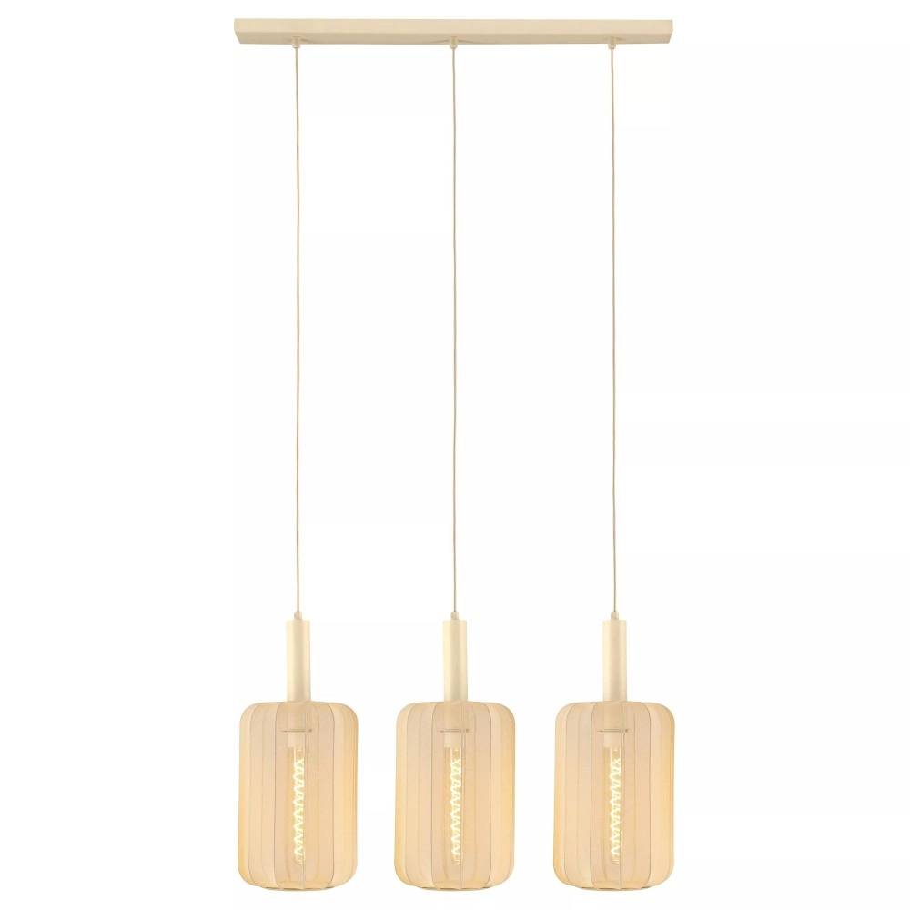 CORINA piekaramā lampa 3xE27 krēmkrāsas (Lucide)