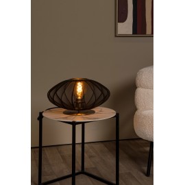 Galda lampa CORINA Ø40 cm 1xE27 40W melna (Lucide)
