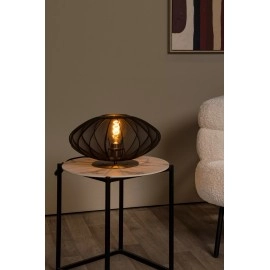 Galda lampa CORINA Ø40 cm 1xE27 40W melna (Lucide)
