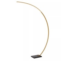 CURVE lokveida LED stāvlampa 15 W 2700K zelta/misiņa (Lucide)