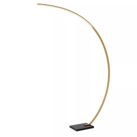 CURVE lokveida LED stāvlampa 15 W 2700K zelta/misiņa (Lucide)
