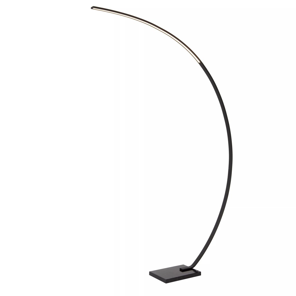 CURVE lokveida LED stāvlampa 15 W 2700K melna (Lucide)