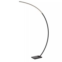 CURVE lokveida LED stāvlampa 15 W 2700K melna (Lucide)