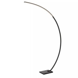 CURVE lokveida LED stāvlampa 15 W 2700K melna (Lucide)
