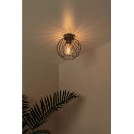 DANZA Griestu lampa Ø25cm 1x40W E27 melna (Lucide)