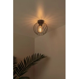DANZA griestu lampa Ø25 cm 1xE27 melna (Lucide)