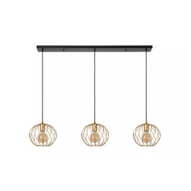 DANZA piekarama lampa 3xE27 matēta zelta/misiņa (Lucide)