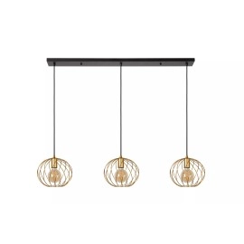 DANZA piekarama lampa 3xE27 matēta zelta/misiņa (Lucide)