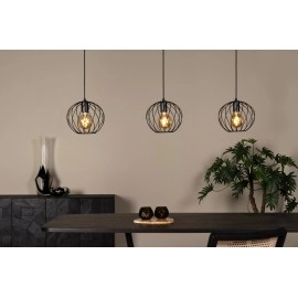 DANZA piekarama lampa 3xE27 melna (Lucide)