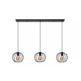 DANZA piekarama lampa 3xE27 melna (Lucide)