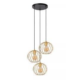 DANZA piekarama lampa Ø50 cm 3xE27 matēta zelta/misiņa (Lucide)
