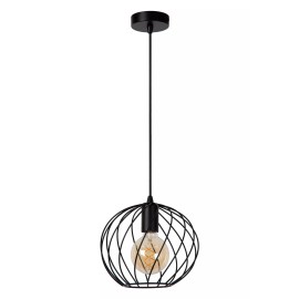 DANZA piekarama lampa Ø25 cm 1xE27 melna (Lucide)