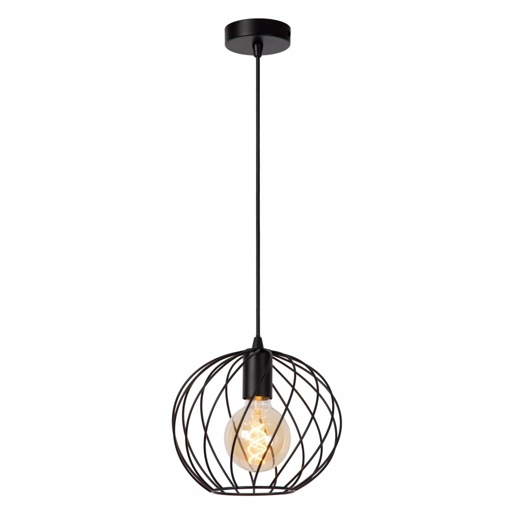 DANZA piekarama lampa Ø25 cm 1xE27 melna (Lucide)